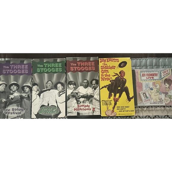 GUC 3 Stooges VHS Movies Don Knotts Shakiest Gun in the West Jeff Foxworthy DVD - Picture 1 of 1